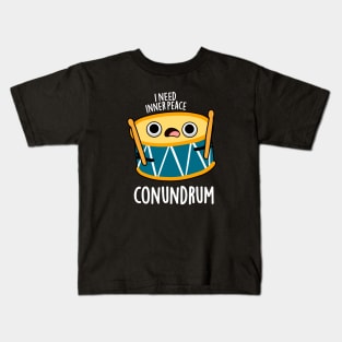 Conumdrum Cute Duummer Drum Pun Kids T-Shirt